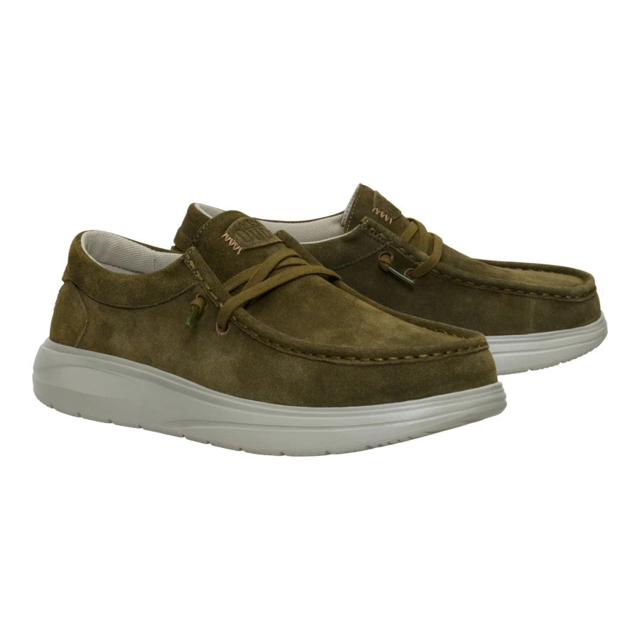 Wally Comf Suede - Dark Olive/Stone Grey 3 Wally Comf Suede - Dark Olive/Stone Grey - Image 3