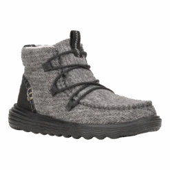 Reyes Heathered - Black 13 Reyes Heathered - Black -Heydude 42006 001 REYESHEATHERED BLACK RIGHT 3QTR