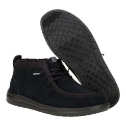 Wally Mid GripR Warmth - Black/Black -Heydude 42052 060 WALLYMIDGRIPRWARMTH BLACK BLACK PAIR BOTTOM conversion1