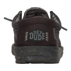 Wally Youth Stretch Mesh- Black/Black 11 Wally Youth Stretch Mesh- Black/Black -Heydude 42072 060 WALLYYSTRETCHMESH BLACKBLACK BACK