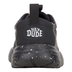 Sirocco Play Toddler Varsity - Black/Black -Heydude 42105 060 SIROCCOPLAYTDVARSITY BLACK BLACK BACK conversion1