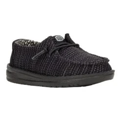 Wendy Toddler Stretch Sox - Black/Black 12 Wendy Toddler Stretch Sox - Black/Black -Heydude 42115 060 WENDYTSTRETCHSOX BLACKBLACK RIGHT 3QTR 1