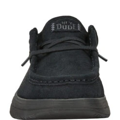 Wendy Comf Suede - Black -Heydude 42641 001 WENDY X SUEDE BLACK RIGHT FRONT conversion1