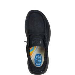 Wendy Comf Suede - Black -Heydude 42641 001 WENDY X SUEDE BLACK RIGHT TOP conversion1