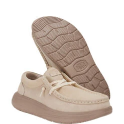 Wendy Comf Suede - Blush -Heydude 42641 684 WENDY X SUEDE BLUSH RIGHT PAIR BOTTOM conversion1