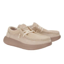 Wendy Comf Suede - Blush -Heydude 42641 684 WENDY X SUEDE BLUSH RIGHT PAIR conversion1