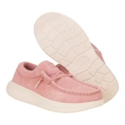 Wendy Comf Suede - Rose Pink/Whisper Pink -Heydude 42641 79A WENDYCOMFSUEDE ROSEPINK WHISPERPINK PAIR BOTTOM