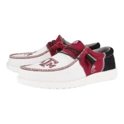 Men's Wally Tri Texas A&M - Texas AM Burgundy/Multi 9 Men's Wally Tri Texas A&M - Texas AM Burgundy/Multi -Heydude 42761 6RF WALLY TRI COLLEGIATE TEXAS A T M LEFT PAIR