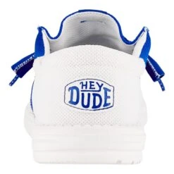 Men's Wally Tri Duke - Duke White/Blue -Heydude 42764 4A1 WALLY TRI COLLEGIATE DUKE LEFT BACK