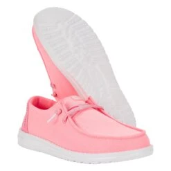 Wendy Stardust - Plumeria Pink -Heydude 43101 78I WendyStardust PlumeriaPink Right Pair Bottom