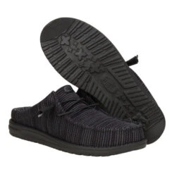 Wally Slip Stretch Sox - Black -Heydude 43103 001 WALLYSLIPSTRETCHSOX BLACK PAIR BOTTOM conversion1