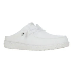 Wally Slip Stretch Sox - White -Heydude 43103 100 WALLYSLIPSTRETCHSOX WHITE RIGHT 3QTR conversion1