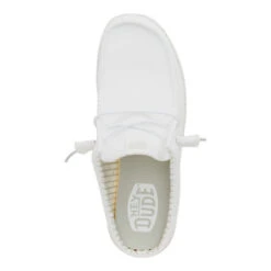 Wally Slip Stretch Sox - White -Heydude 43103 100 WALLYSLIPSTRETCHSOX WHITE TOP conversion1