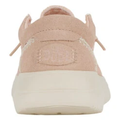 Wendy Comf Suede Crochet - Pale Pink/Multi -Heydude 43108 77S WENDYCOMFSUEDECOTTAGECROCHET PALEPINKMULTI BACK