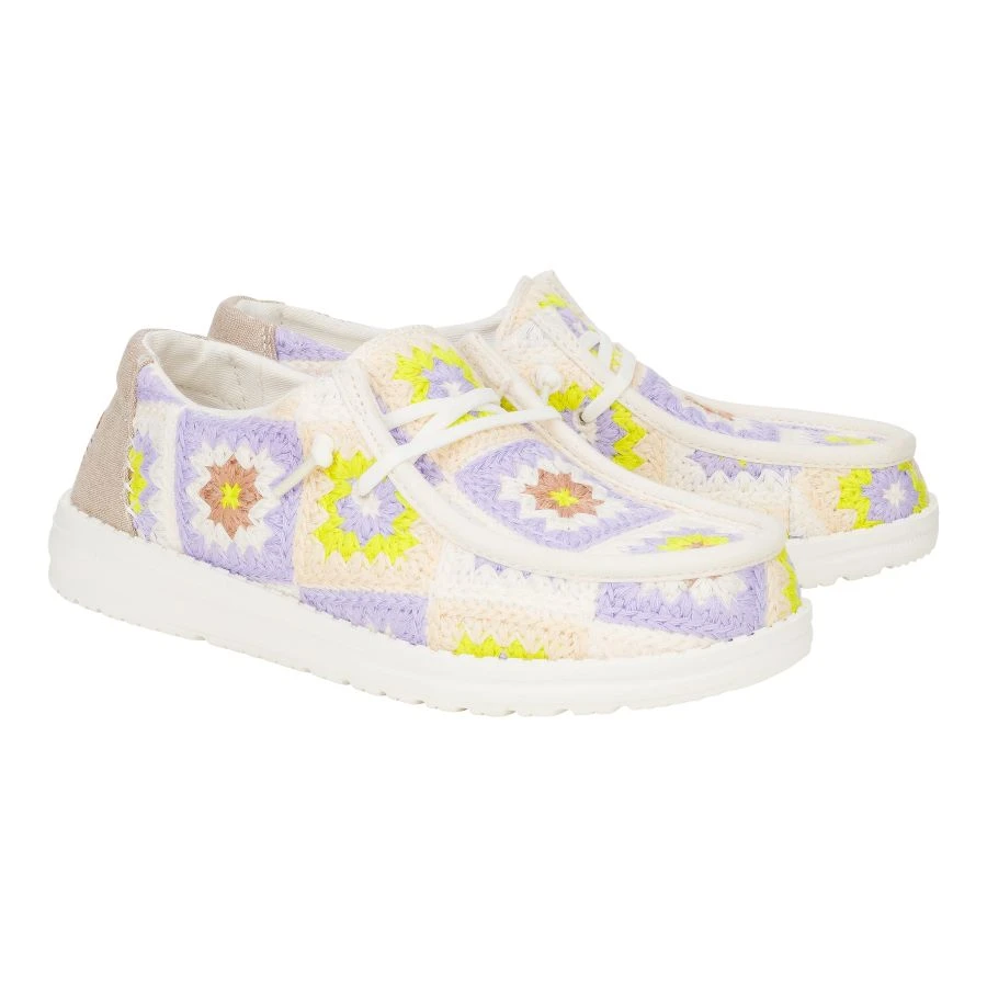 Wendy Cottage Crochet - Egret/Lavender/Multi 3 Wendy Cottage Crochet - Egret/Lavender/Multi - Image 3