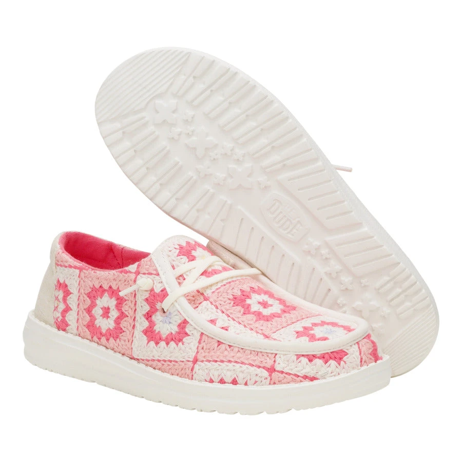 Wendy Cottage Crochet - Coral/Ballerina Pink 3 Wendy Cottage Crochet - Coral/Ballerina Pink - Image 3