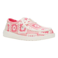 Wendy Cottage Crochet - Coral/Ballerina Pink 14 Wendy Cottage Crochet - Coral/Ballerina Pink -Heydude 43109 6GT WENDYCOTTAGECROCHET CORALBALLERINAPINK RIGHT 3QTR conversion1