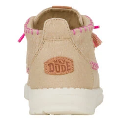 Wendy Mid Perf Canvas - Irish Cream 12 Wendy Mid Perf Canvas - Irish Cream -Heydude 43135 0NG WENDYMIDPERFCANVAS IRISHCREAM BACK conversion1