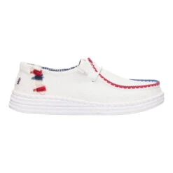 Wendy Espadrille Americana - White -Heydude 43181 100 WENDYESPADRILLEAMERICANA WHITE RIGHT LATERAL conversion1