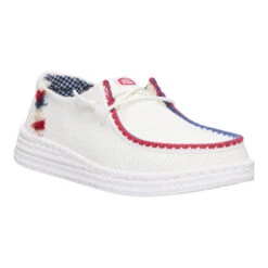 Wendy Espadrille Americana - White -Heydude 43181 100 WENDYESPADRILLEAMERICANA WHITE RIGHT SIDE conversion1