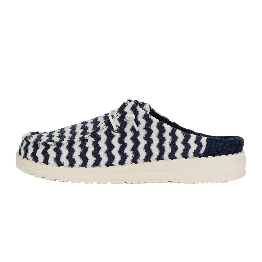 Wendy Slip Terry Stripe - Navy Blazer/Egret 1 Wendy Slip Terry Stripe - Navy Blazer/Egret