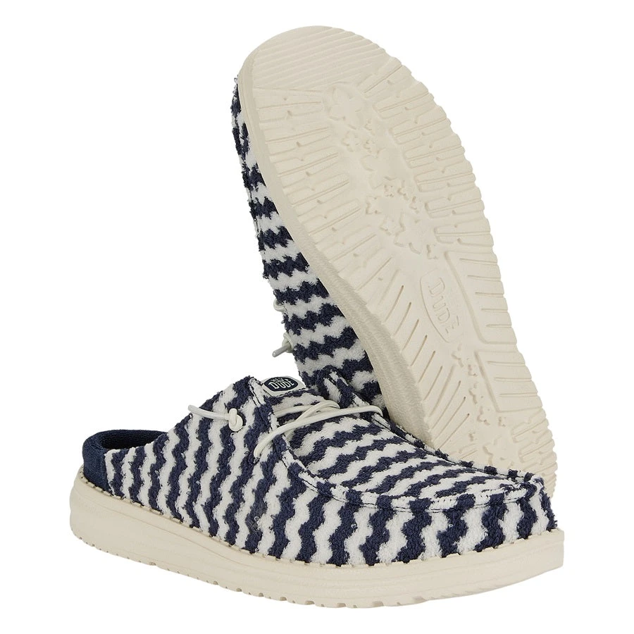 Wendy Slip Terry Stripe - Navy Blazer/Egret 3 Wendy Slip Terry Stripe - Navy Blazer/Egret - Image 3