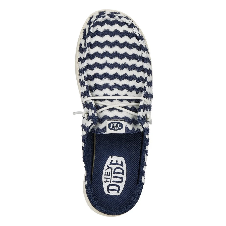 Wendy Slip Terry Stripe - Navy Blazer/Egret 6 Wendy Slip Terry Stripe - Navy Blazer/Egret - Image 6