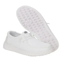 Wendy Work CE Slip Resistant - White -Heydude 43223 100 WENDYWORKCE WHITE PAIR BOTTOM conversion1