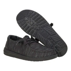 Wendy Heathered Stretch - Midnight -Heydude 43226 003 WENDYHEATHEREDSTRETCH MIDNIGHT PAIR BOTTOM conversion1