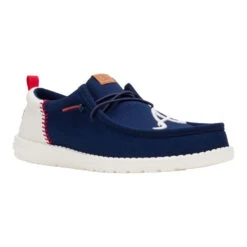 MLB Braves™ Wally Funk - Braves Navy/White -Heydude 43610 462 WALLYFUNKMLBBRAVES NAVYWHITE RIGHT 3QTR