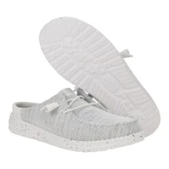 Wendy Slip Stretch Sox - Stone White 9 Wendy Slip Stretch Sox - Stone White -Heydude 43612 1KA WENDYSLIPSTRETCHSOX STONEWHITE PAIR BOTTOM