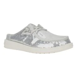 Wendy Slip Sequin - White 13 Wendy Slip Sequin - White -Heydude 43615 100 WENDYSLIPSEQUIN WHITE RIGHT 3QTR