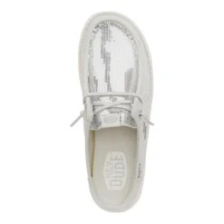 Wendy Slip Sequin - White 12 Wendy Slip Sequin - White -Heydude 43615 100 WENDYSLIPSEQUIN WHITE TOP