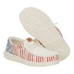 Wally Funk Youth Americana Stars - American Flag -Heydude 43678 9CW WALLYFUNKYAMERICANASTARS AMERICANFLAG PAIR BOTTOM conversion1