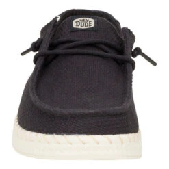 Wendy Espadrille Woven - Black -Heydude 43681 001 WENDYESPADRILLEWOVEN BLACK FRONT conversion1