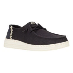 Wendy Espadrille Woven - Black -Heydude 43681 001 WENDYESPADRILLEWOVEN BLACK RIGHT 3QTR conversion1