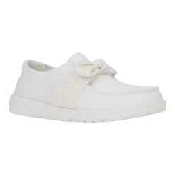 Wendy Bow Essentials - White -Heydude 43715 100 WENDYBOWESSENTIALS WHITE RIGHT 3QTR