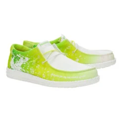 Wally Margaritaville 2 - White/Lime -Heydude 43723 13F WALLYMARGARITAVILLE2 WHITELIME PAIR