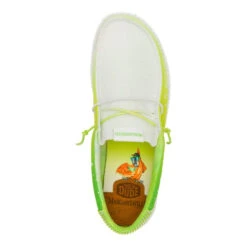 Wally Margaritaville 2 - White/Lime -Heydude 43723 13F WALLYMARGARITAVILLE2 WHITELIME TOP