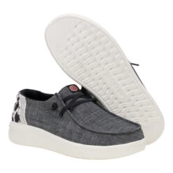 Wendy Rise Animal - Black/Multi -Heydude 43780 0C4 WENDYRISEANIMAL BLACK MULTI PAIR BOTTOM conversion1