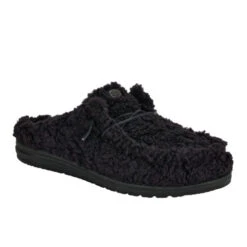Wendy Slipper - Cozy Black/Black 18 Wendy Slipper - Cozy Black/Black -Heydude 44170 060 WENDY SLIPPER BLACK BLACK RIGHT 3 4 SIDE conversion1