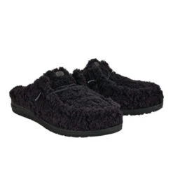Wendy Slipper - Cozy Black/Black 13 Wendy Slipper - Cozy Black/Black -Heydude 44170 060 WENDY SLIPPER BLACK BLACK RIGHT PAIR conversion1