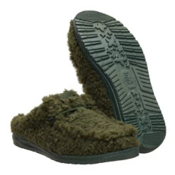 Wally Slipper - Moss 10 Wally Slipper - Moss -Heydude 44171 308 WALLYSLIPPER MOSS PAIR BOTTOM conversion1