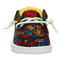 Wally Toddler Space Glow - Black/Red -Heydude 44196 063 WALLYTSPACEGLOW BLACKRED FRONT conversion1