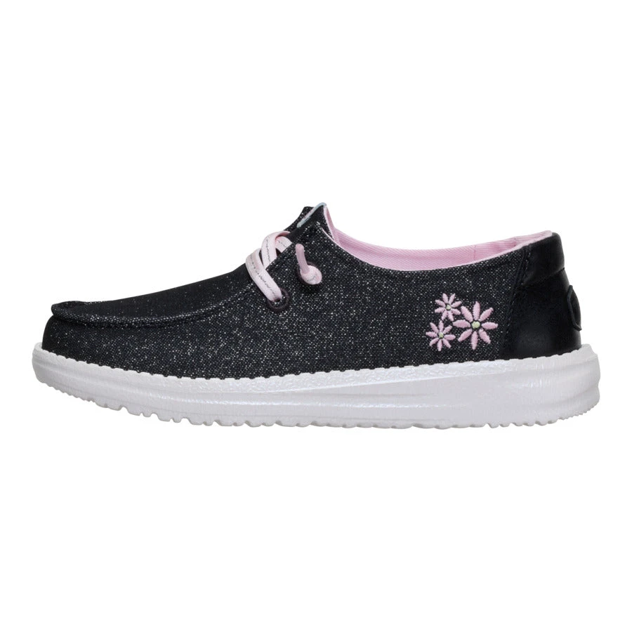 Wendy Youth Shimmer Flower - Charcoal 1 Wendy Youth Shimmer Flower - Charcoal