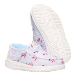Wendy Toddler Unicorn Sparkle - Lilac -Heydude 44215 535 WENDYTUNICORNSPARKLE LILAC PAIR BOTTOM conversion1