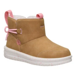 Camden Bow Boot Youth Cozy - Chestnut 14 Camden Bow Boot Youth Cozy - Chestnut -Heydude 44232 211 CAMDENBOWBOOTYCOZY CHESTNUT RIGHT SIDE conversion1