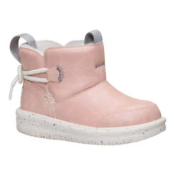 Camden Bow Boot Toddler Cozy - Sparkle Pink 14 Camden Bow Boot Toddler Cozy - Sparkle Pink -Heydude 44233 6VG CAMDENBOWBOOTTCOZY SPARKLEPINK 3QTR conversion1