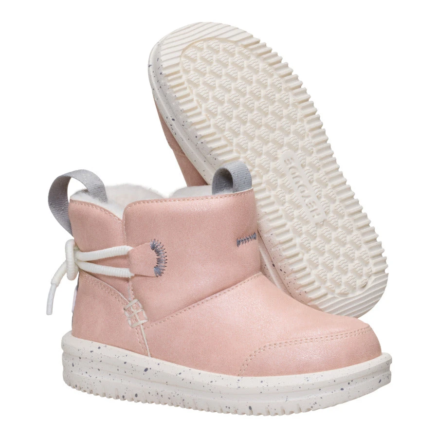 Camden Bow Boot Toddler Cozy - Sparkle Pink 3 Camden Bow Boot Toddler Cozy - Sparkle Pink - Image 3