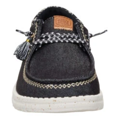 Wendy Funk Embroidered Floral - Black -Heydude 44237 001 WENDYFUNKEMBROIDEREDFLORAL BLACK FRONT conversion1